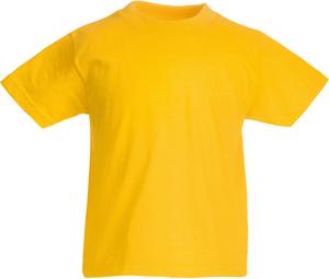 Fruit of the Loom SC221B - T-Shirt Enfant Coton Sunflower Yellow