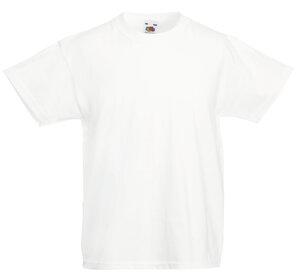Fruit of the Loom SC221B - T-Shirt Enfant Coton Blanc