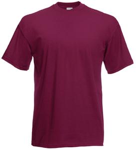 Fruit of the Loom SC221 - T-Shirt Homme Manches Courtes 100% Coton Wine