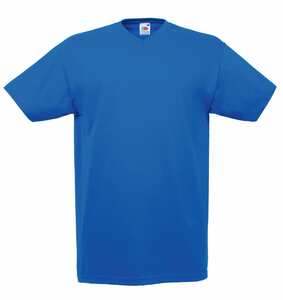 Fruit of the Loom SC22V - T-Shirt Homme Col V Coton Royal Blue