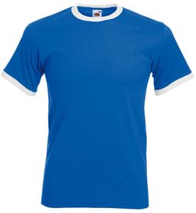 Fruit of the Loom SC61168 - T-Shirt Bicolore Homme Royal Blue/White