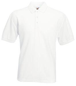 Fruit of the Loom SC63402 - Polo Homme Piqué Blanc