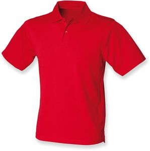 Henbury H475 - Polo Homme Coolplus® Classic Red