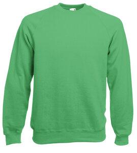 Fruit of the Loom SC4 - Sweat Homme Manches Longues Coton Vert Kelly