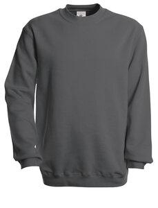 B&C CGSET - Sweat-Shirt Manches Droites Steel Grey