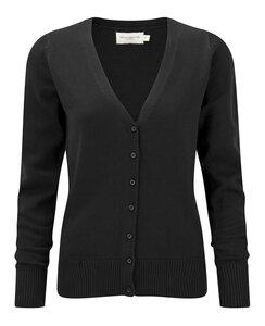 Russell Collection RU715F - Cardigan Femme Col V Noir