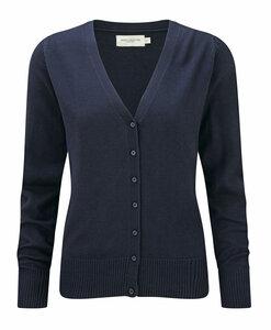 Russell Collection RU715F - Cardigan Femme Col V French Navy