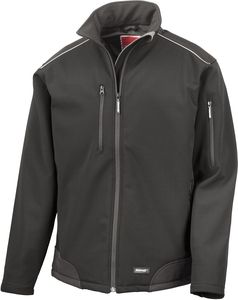 Result R124 - Veste Ripstop Softshell Black/Black