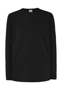 Fruit of the Loom 61-007-0 - Kids LS Value Weight T Noir