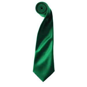 Premier PR750 - Cravate en satin "Colours" vert bouteille