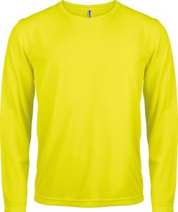 ProAct PA443 - T-Shirt Sport Manches Longues Fluorescent Yellow