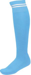 ProAct PA015 - STRIPED SPORTS SOCKS > CHAUSSETTES DE SPORT RAYÉES Sporty Sky Blue / White