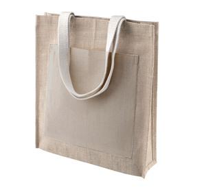 Kimood KI0221 - SAC SHOPPING TOILE DE JUTE Naturel