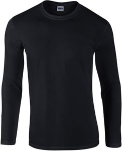 Gildan GI64400 - Tee-Shirt Homme Manches Longues Black/Black