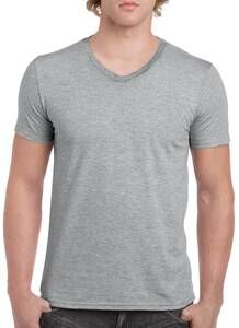 Gildan GI64V00 - T-Shirt Homme Col V 100% Coton Sport Grey