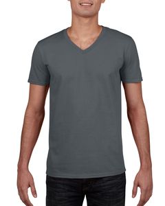Gildan GI64V00 - T-Shirt Homme Col V 100% Coton Charcoal