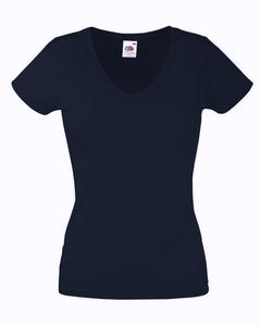 Fruit of the Loom SC61398 - T-Shirt Femme Col V 100% Coton