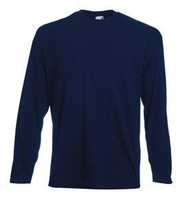 Fruit of the Loom SC201 - T-Shirt Homme Manches Longues Coton Deep Navy