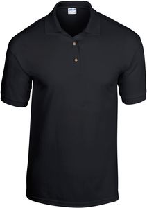 Gildan GI8800 - Polo Homme Jersey Polycoton Black/Black