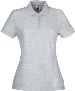 Fruit of the Loom SC63212 - Polo Piqué Femme 65/35 Heather Grey