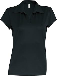 ProAct PA483 - POLO SPORT MANCHES COURTES FEMME Black/Black
