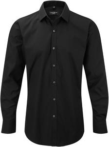 Russell Collection RU960M -  CHEMISE HOMME MANCHES LONGUES Black/Black