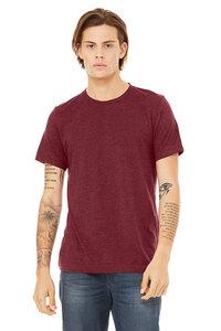 Bella+Canvas BE3413 - T-SHIRT HOMME TRIBLEND COL ROND Maroon Triblend