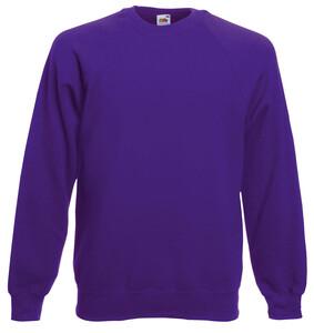 Fruit of the Loom SC4 - Sweat Homme Manches Longues Coton Purple
