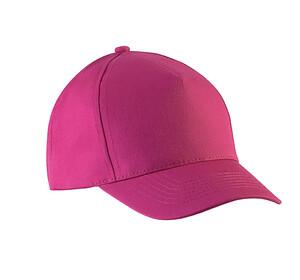 K-up KP149 - CASQUETTE ENFANT EN COTON - 5 PANNEAUX Fuchsia