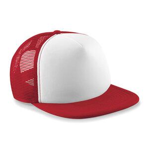 Beechfield BF645 - Casquette Homme Vintage Snapback Trucker Classic Red/White