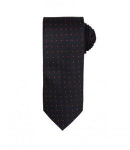 Premier PR781 - Cravate à micro pois Noir/Rouge