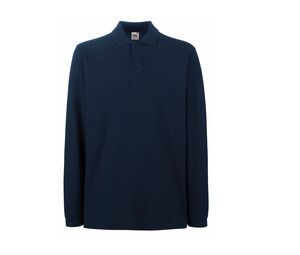 Fruit of the Loom SC384 - Polo Manches Longues Homme Premium Deep Navy