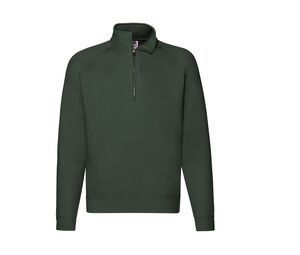 Fruit of the Loom SC276 - Sweatshirt Col Zippé Homme Premium Bottle Green