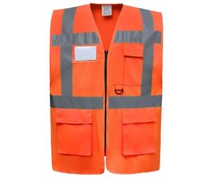 YOKO YK801 - Gilet multi-fonction haute sécurité Hi Vis Orange