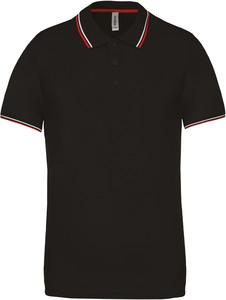 Kariban K250 - POLO MAILLE PIQUÉE MANCHES COURTES Black / Red / White