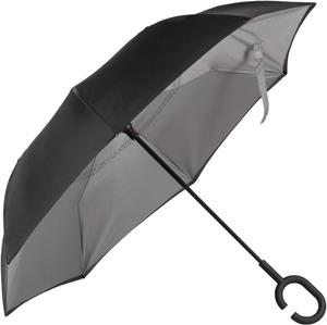 Kimood KI2030 - Parapluie inversé mains libres Black / Slate Grey