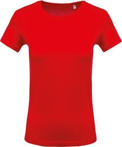 Kariban K389 - T-Shirt col rond manches courtes femme Rouge