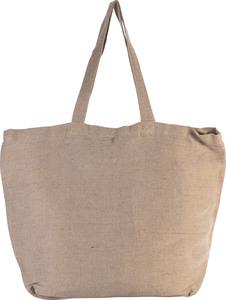 Kimood KI0231 - Grand sac en juco avec doublure intérieure Washed Natural