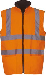 Yoko YHV008F - Bodywarmer réversible haute visibilité Hi Vis Orange