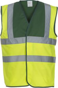 Yoko YHVW100 - Gilet haute visibilité Paramedic Green / Hi Vis Yellow