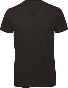 B&C CGTM044 - T-shirt BIO Inspire col V Homme Black