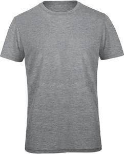 B&C CGTM055 - T-shirt Triblend col rond Homme Heather Light Grey