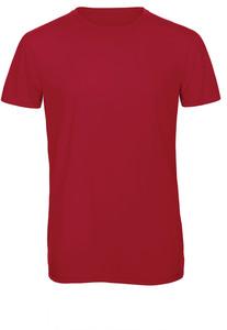 B&C CGTM055 - T-shirt Triblend col rond Homme Rouge