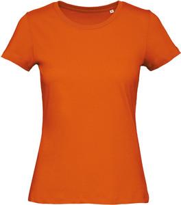 B&C CGTW043 - T-shirt Organic Inspire col rond Femme Orange
