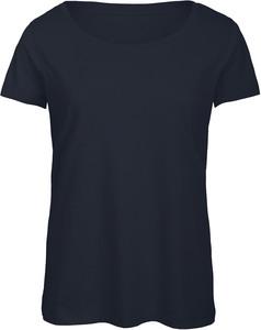 B&C CGTW056 - T-shirt Triblend col rond Femme Navy