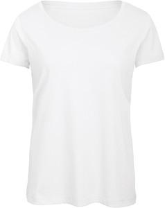 B&C CGTW056 - T-shirt Triblend col rond Femme White