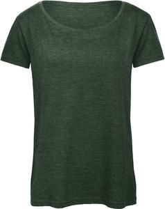B&C CGTW056 - T-shirt Triblend col rond Femme Heather Forest
