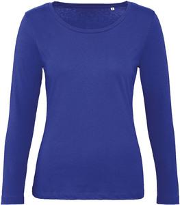 B&C CGTW071 - T-shirt bio Inspire femme manches longues Cobalt Bleu