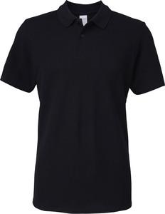 Gildan GI64800 - Polo Homme Softstyle Double Piqué Black