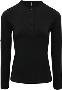 Premier PR318 - T-shirt femme "Long John" Black
